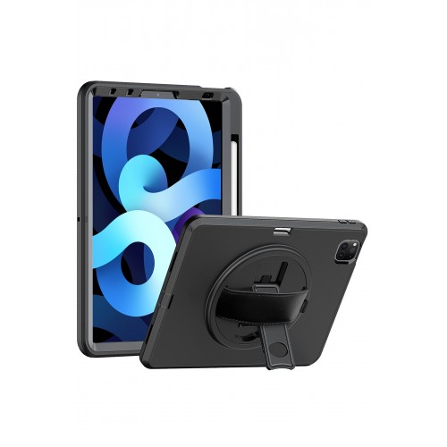 Newface iPad Pro 11 (2020) Kılıf Hand Strap Tablet Kılıfı - Siyah Newface iPad Pro 11 (2020) Kılıf Hand Strap Tablet Kılıfı - Siyah