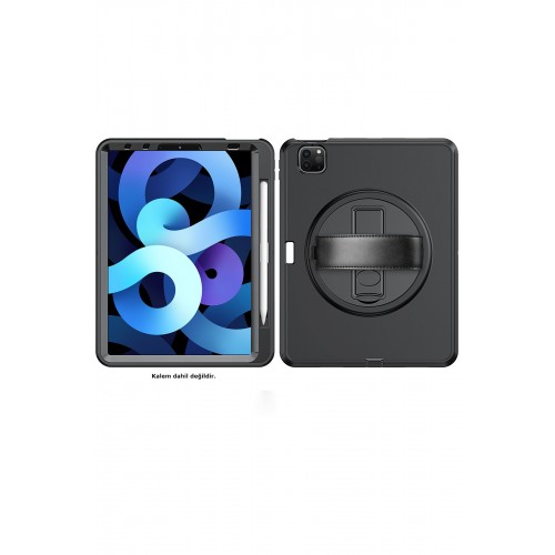 Newface iPad Pro 11 (2020) Kılıf Hand Strap Tablet Kılıfı - Siyah Newface iPad Pro 11 (2020) Kılıf Hand Strap Tablet Kılıfı - Siyah