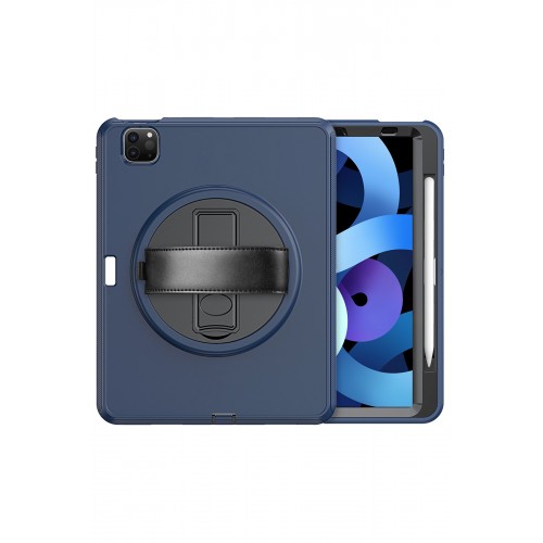 Newface iPad Pro 11 (2021) Kılıf Hand Strap Tablet Kılıfı - Lacivert Newface iPad Pro 11 (2021) Kılıf Hand Strap Tablet Kılıfı - Lacivert