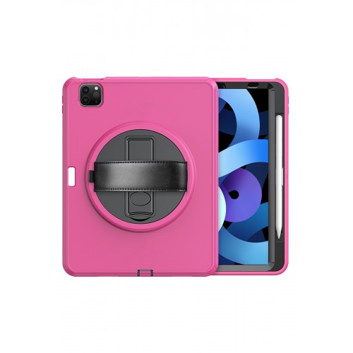 Newface iPad Pro 11 (2021) Kılıf Hand Strap Tablet Kılıfı - Pembe Newface iPad Pro 11 (2021) Kılıf Hand Strap Tablet Kılıfı - Pembe