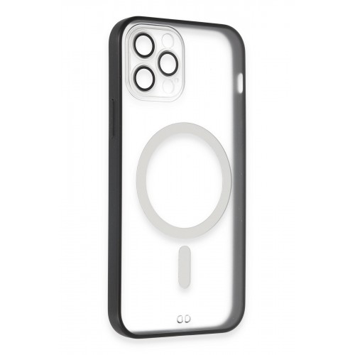 Newface iPhone 12 Pro Kılıf Grand Magneticsafe Kapak - Siyah Newface iPhone 12 Pro Kılıf Grand Magneticsafe Kapak - Siyah