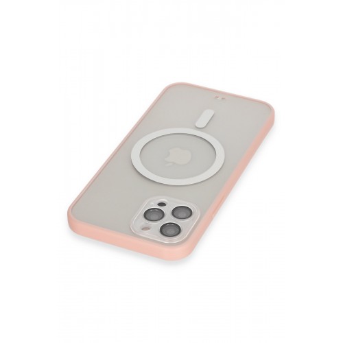 Newface iPhone 12 Pro Max Kılıf Grand Magneticsafe Kapak - Pembe Newface iPhone 12 Pro Max Kılıf Grand Magneticsafe Kapak - Pembe