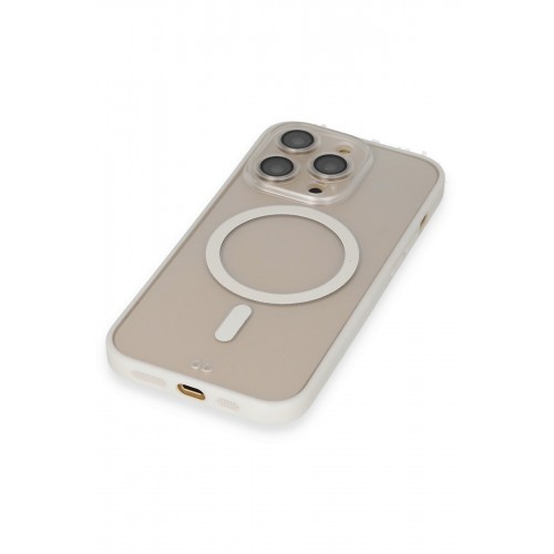 Newface iPhone 14 Pro Kılıf Grand Magneticsafe Kapak - Beyaz Newface iPhone 14 Pro Kılıf Grand Magneticsafe Kapak - Beyaz