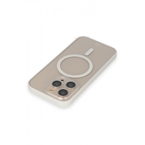 Newface iPhone 14 Pro Kılıf Grand Magneticsafe Kapak - Beyaz Newface iPhone 14 Pro Kılıf Grand Magneticsafe Kapak - Beyaz