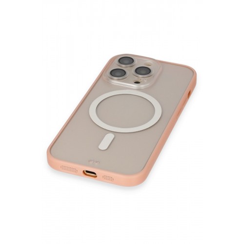 Newface iPhone 14 Pro Kılıf Grand Magneticsafe Kapak - Pembe Newface iPhone 14 Pro Kılıf Grand Magneticsafe Kapak - Pembe