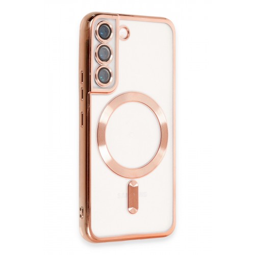 Newface Samsung Galaxy S22 Kılıf Kross Magneticsafe Kapak - Rose Newface Samsung Galaxy S22 Kılıf Kross Magneticsafe Kapak - Rose