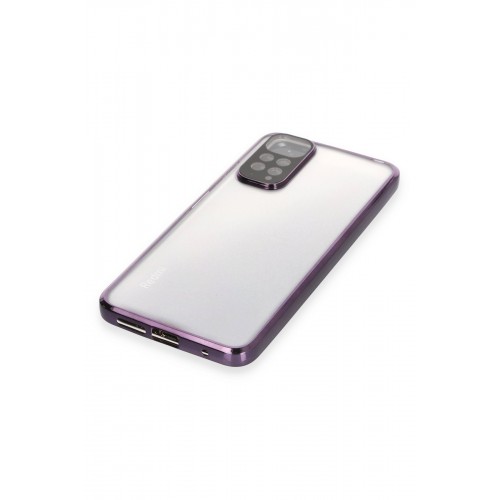 Newface Xiaomi Redmi Note 11 Kılıf Razer Lensli Silikon - Mor Newface Xiaomi Redmi Note 11 Kılıf Razer Lensli Silikon - Mor