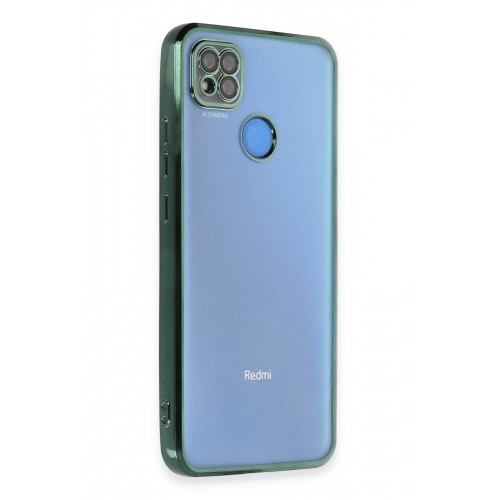 Newface Xiaomi Redmi 9C Kılıf Razer Lensli Silikon - Yeşil