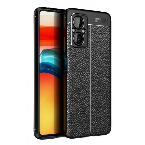 Newface Xiaomi Poco M5 Kılıf Focus Derili Silikon - Siyah Newface Xiaomi Poco M5 Kılıf Focus Derili Silikon - Siyah