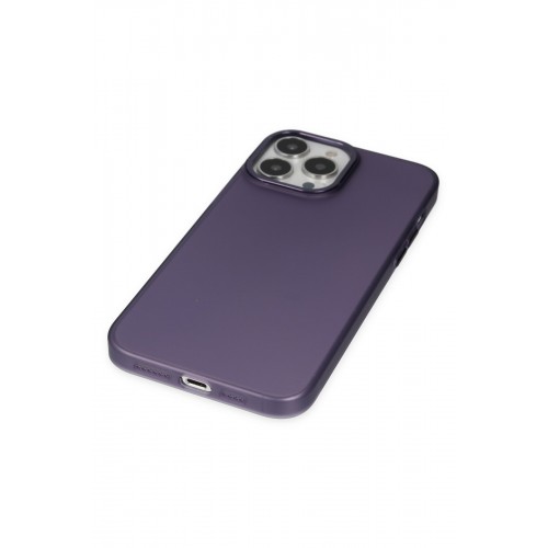 Newface iPhone 13 Pro Kılıf Modos Metal Kapak - Derin Mor Newface iPhone 13 Pro Kılıf Modos Metal Kapak - Derin Mor