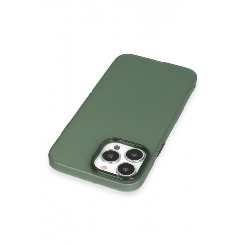 Newface iPhone 14 Pro Kılıf Modos Metal Kapak - Koyu Yeşil Newface iPhone 14 Pro Kılıf Modos Metal Kapak - Koyu Yeşil