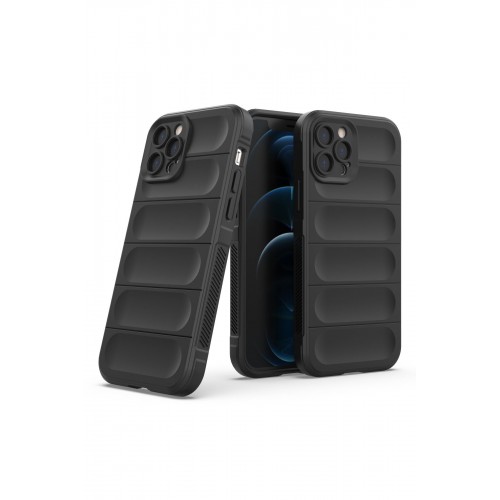 Newface iPhone 12 Pro Max Kılıf Optimum Silikon - Siyah Newface iPhone 12 Pro Max Kılıf Optimum Silikon - Siyah