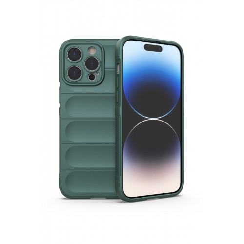 Newface iPhone 13 Pro Kılıf Optimum Silikon - Koyu Yeşil Newface iPhone 13 Pro Kılıf Optimum Silikon - Koyu Yeşil