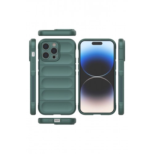 Newface iPhone 13 Pro Kılıf Optimum Silikon - Koyu Yeşil Newface iPhone 13 Pro Kılıf Optimum Silikon - Koyu Yeşil