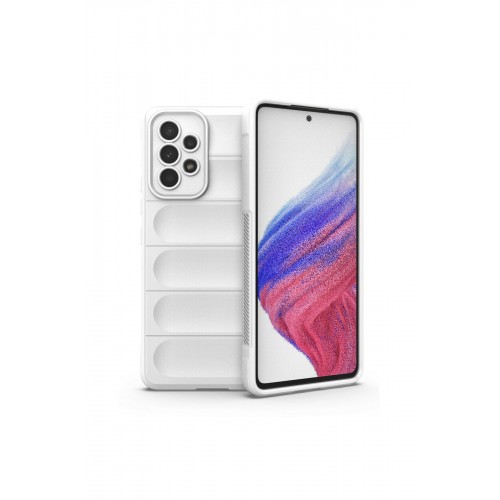 Newface Samsung Galaxy A73 5G Kılıf Optimum Silikon - Krem