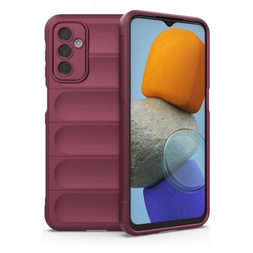 Newface Samsung Galaxy M23 Kılıf Optimum Silikon - Bordo