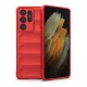 Newface Samsung Galaxy S21 Ultra Kılıf Optimum Silikon - Kırmızı Newface Samsung Galaxy S21 Ultra Kılıf Optimum Silikon - Kırmızı