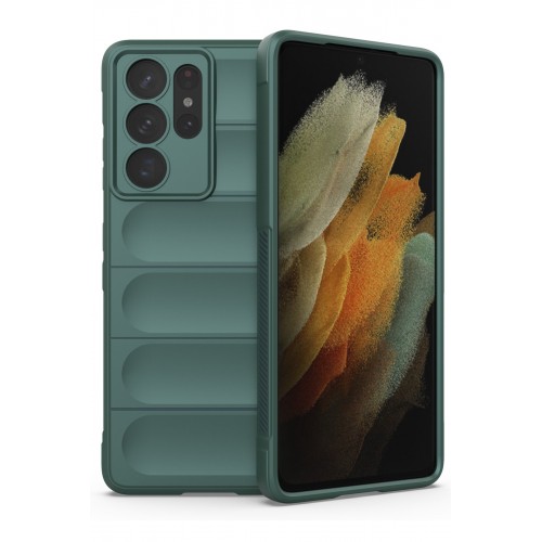 Newface Samsung Galaxy S21 Ultra Kılıf Optimum Silikon - Koyu Yeşil Newface Samsung Galaxy S21 Ultra Kılıf Optimum Silikon - Koyu Yeşil