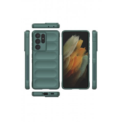 Newface Samsung Galaxy S21 Ultra Kılıf Optimum Silikon - Koyu Yeşil Newface Samsung Galaxy S21 Ultra Kılıf Optimum Silikon - Koyu Yeşil
