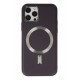 Newface iPhone 12 Pro Max Kılıf Coco Deri Magneticsafe Silikon - Derin Mor Newface iPhone 12 Pro Max Kılıf Coco Deri Magneticsafe Silikon - Derin Mor