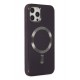 Newface iPhone 12 Pro Max Kılıf Coco Deri Magneticsafe Silikon - Derin Mor Newface iPhone 12 Pro Max Kılıf Coco Deri Magneticsafe Silikon - Derin Mor