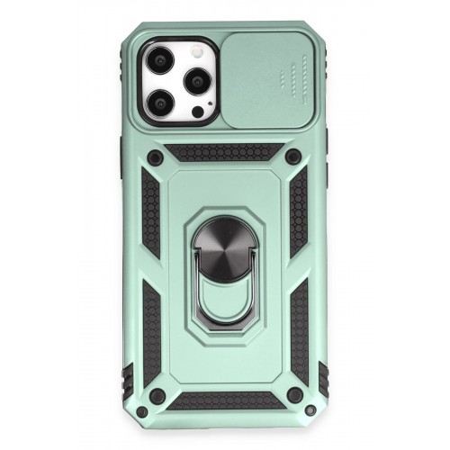 Newface iPhone 12 Pro Max Kılıf Pars Lens Yüzüklü Silikon - Yeşil Newface iPhone 12 Pro Max Kılıf Pars Lens Yüzüklü Silikon - Yeşil