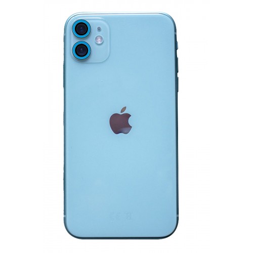 Newface iPhone 12 Mini Neon Fosforlu Kamera Lens - Mavi Newface iPhone 12 Mini Neon Fosforlu Kamera Lens - Mavi
