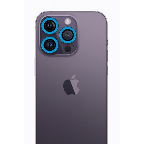 Newface iPhone 13 Pro Max Neon Fosforlu Kamera Lens - Mavi Newface iPhone 13 Pro Max Neon Fosforlu Kamera Lens - Mavi
