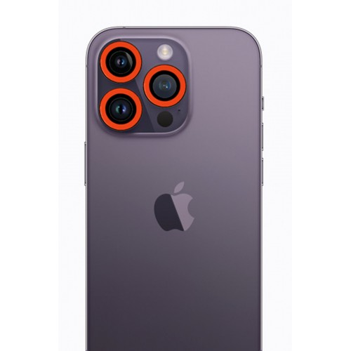Newface iPhone 13 Pro Max Neon Fosforlu Kamera Lens - Turuncu Newface iPhone 13 Pro Max Neon Fosforlu Kamera Lens - Turuncu