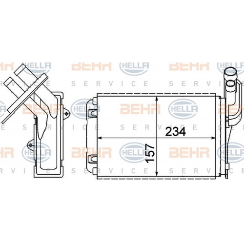 KALORİFER RADYATÖRÜ MGN I-CLIO I-R19 (234x157X42) KALORİFER RADYATÖRÜ MGN I-CLIO I-R19 (234x157X42)