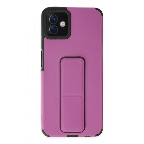 Newface Samsung Galaxy A04 Kılıf Mega Standlı Silikon - Mor Newface Samsung Galaxy A04 Kılıf Mega Standlı Silikon - Mor