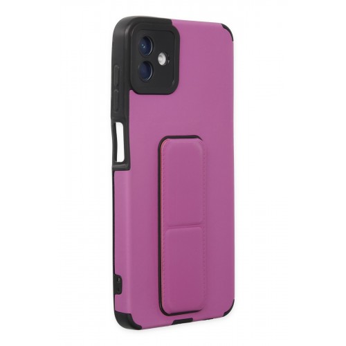 Newface Samsung Galaxy A04 Kılıf Mega Standlı Silikon - Mor Newface Samsung Galaxy A04 Kılıf Mega Standlı Silikon - Mor