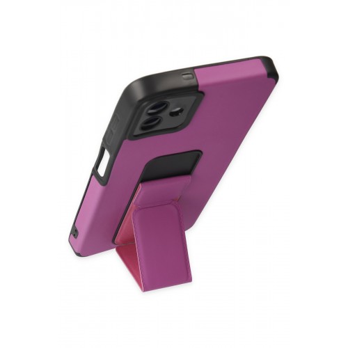 Newface Samsung Galaxy A04 Kılıf Mega Standlı Silikon - Mor Newface Samsung Galaxy A04 Kılıf Mega Standlı Silikon - Mor
