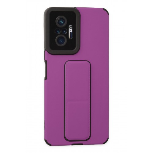Newface Xiaomi Redmi Note 10 Pro Kılıf Mega Standlı Silikon - Mor Newface Xiaomi Redmi Note 10 Pro Kılıf Mega Standlı Silikon - Mor