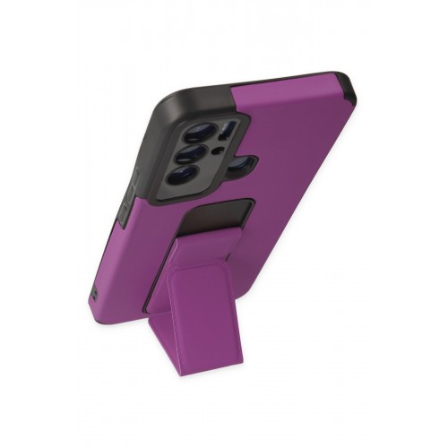 Newface Tecno Pova Neo Kılıf Mega Standlı Silikon - Mor Newface Tecno Pova Neo Kılıf Mega Standlı Silikon - Mor