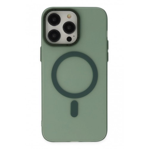 Newface iPhone 13 Pro Max Kılıf Lodos Magneticsafe Mat Kapak - Köknar Yeşili Newface iPhone 13 Pro Max Kılıf Lodos Magneticsafe Mat Kapak - Köknar Yeşili