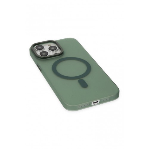 Newface iPhone 13 Pro Max Kılıf Lodos Magneticsafe Mat Kapak - Köknar Yeşili Newface iPhone 13 Pro Max Kılıf Lodos Magneticsafe Mat Kapak - Köknar Yeşili