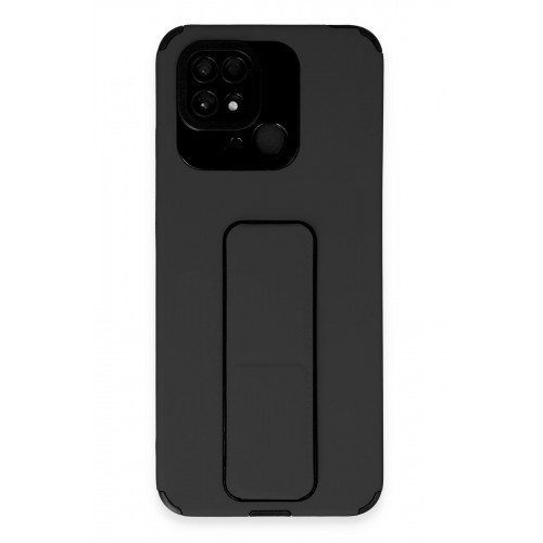 Newface Xiaomi Poco C40 Kılıf Mega Standlı Silikon - Siyah Newface Xiaomi Poco C40 Kılıf Mega Standlı Silikon - Siyah