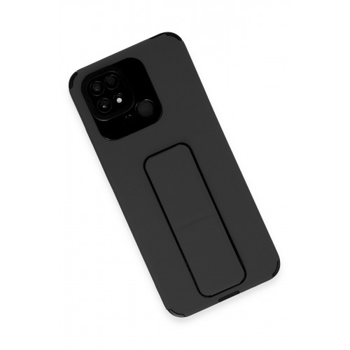 Newface Xiaomi Poco C40 Kılıf Mega Standlı Silikon - Siyah Newface Xiaomi Poco C40 Kılıf Mega Standlı Silikon - Siyah