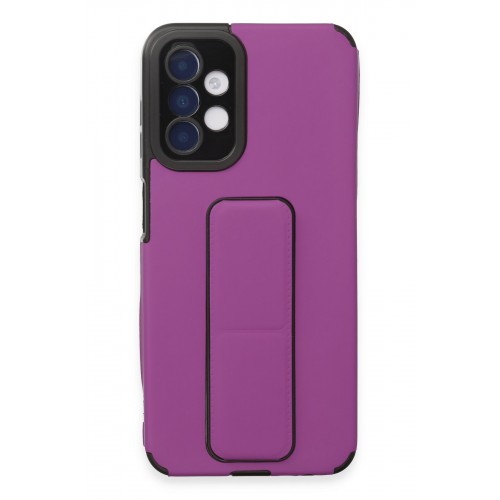 Newface Samsung Galaxy A04S Kılıf Mega Standlı Silikon - Mor Newface Samsung Galaxy A04S Kılıf Mega Standlı Silikon - Mor