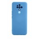 Newface Tecno Camon 16 Kılıf Nano içi Kadife Silikon - Mavi Newface Tecno Camon 16 Kılıf Nano içi Kadife Silikon - Mavi