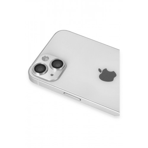 Newface iPhone 13 Mini Pers Alüminyum Kamera Lens - Gümüş Newface iPhone 13 Mini Pers Alüminyum Kamera Lens - Gümüş