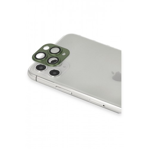 Newface iPhone 11 Pro Pers Alüminyum Kamera Lens - Yeşil Newface iPhone 11 Pro Pers Alüminyum Kamera Lens - Yeşil