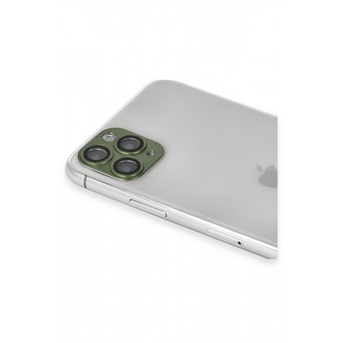 Newface iPhone 11 Pro Pers Alüminyum Kamera Lens - Yeşil Newface iPhone 11 Pro Pers Alüminyum Kamera Lens - Yeşil