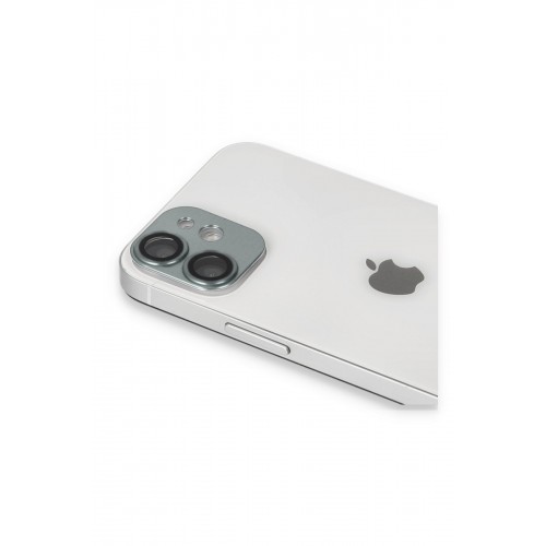 Newface iPhone 12 Mini Pers Alüminyum Kamera Lens - Yeşil Newface iPhone 12 Mini Pers Alüminyum Kamera Lens - Yeşil