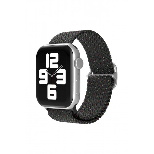 Newface Apple Watch 38mm Star Kordon - Benekli Siyah Newface Apple Watch 38mm Star Kordon - Benekli Siyah