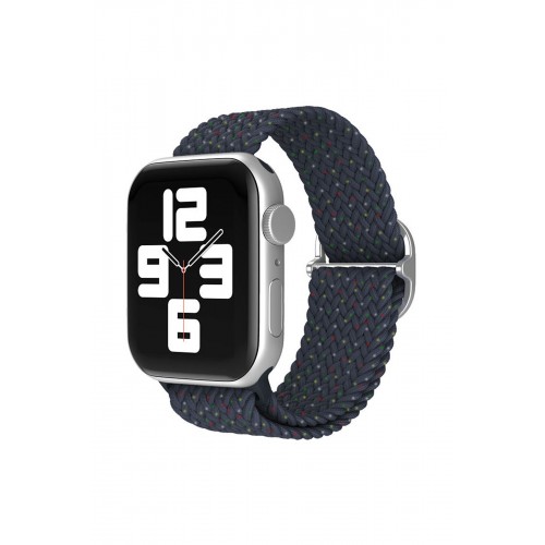 Newface Apple Watch 40mm Star Kordon - Benekli Lacivert Newface Apple Watch 40mm Star Kordon - Benekli Lacivert