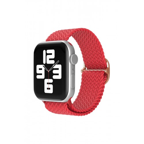 Newface Apple Watch 41mm Star Kordon - Kırmızı Newface Apple Watch 41mm Star Kordon - Kırmızı