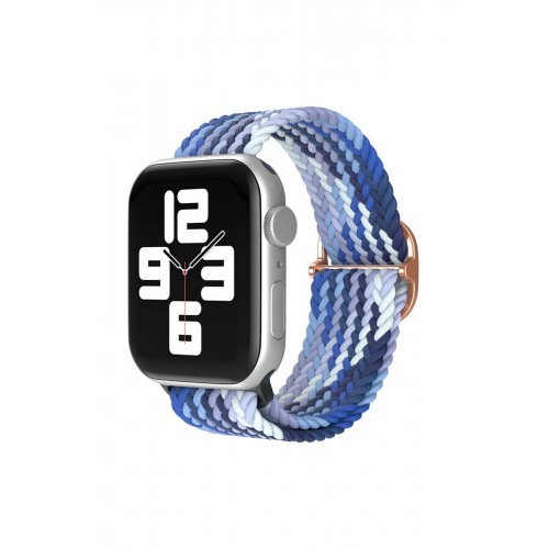 Newface Apple Watch 41mm Star Kordon - Lacivert-Mavi Newface Apple Watch 41mm Star Kordon - Lacivert-Mavi