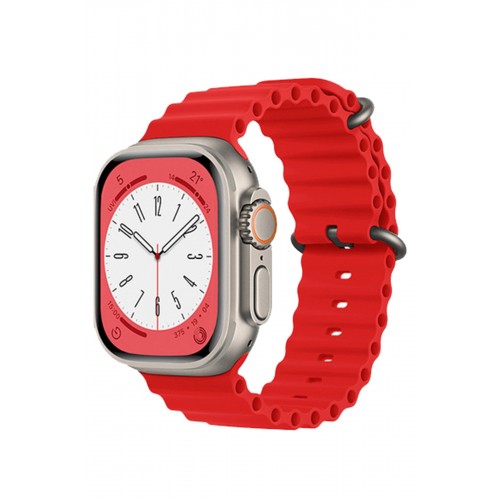 Newface Apple Watch 38mm Ocean Kordon - Kırmızı Newface Apple Watch 38mm Ocean Kordon - Kırmızı